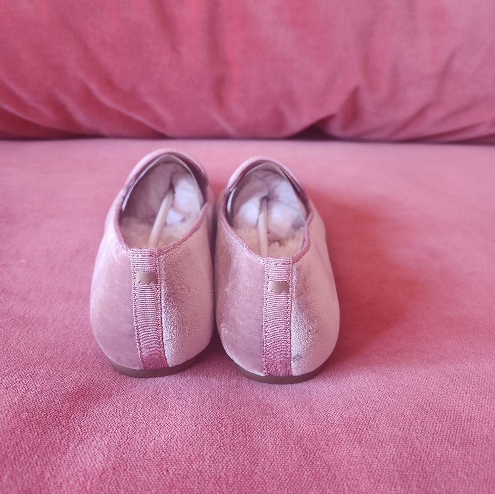 Birdies Starling PoVelvet Loafers, Faux Fur Lined, Size 7 - Picture 2 of 4